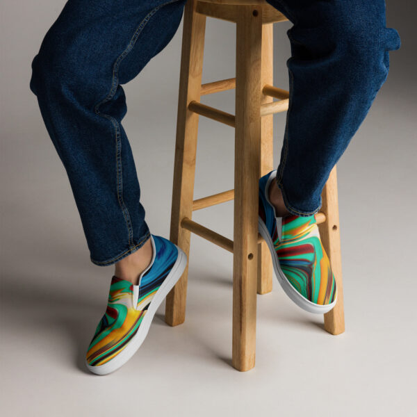 Men’s slip-on canvas shoes Qvacky Model 483F - Image 3
