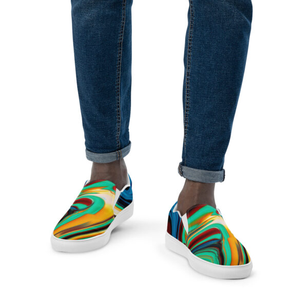 Men’s slip-on canvas shoes Qvacky Model 483F - Image 9