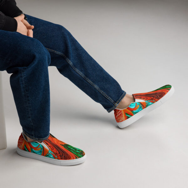 Men’s slip-on canvas shoes Qvacky Model 158F - Image 2