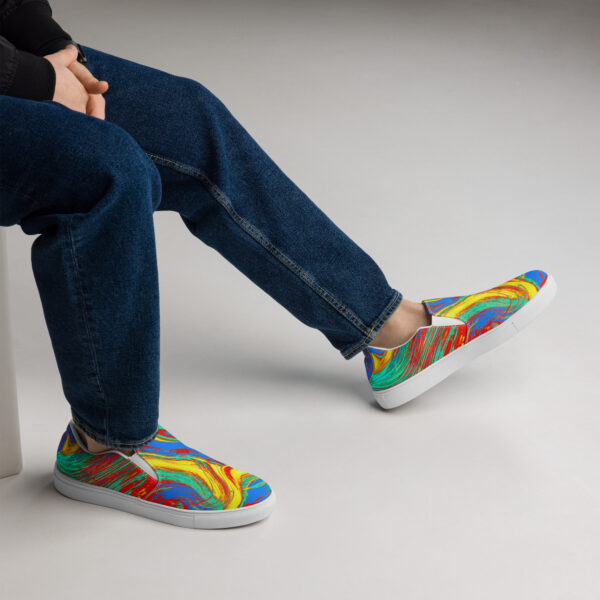 Men’s slip-on canvas shoes Qvacky Model 279F - Image 4