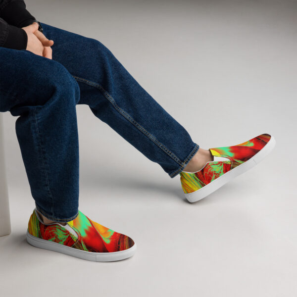 Men’s slip-on canvas shoes Qvacky Model 48F - Image 3