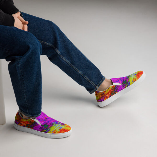 Men’s slip-on canvas shoes Qvacky Model 501F - Image 3