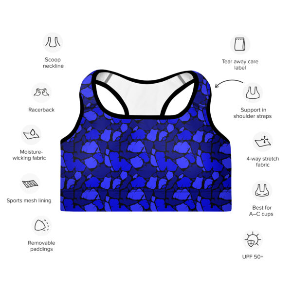 Padded Sports Bra Qvacky Model 552F - Image 4