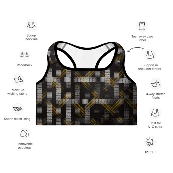 Padded Sports Bra Qvacky Model 549F - Image 4