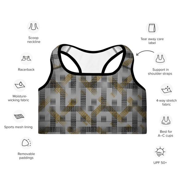 Padded Sports Bra Qvacky Model 549BF - Image 6