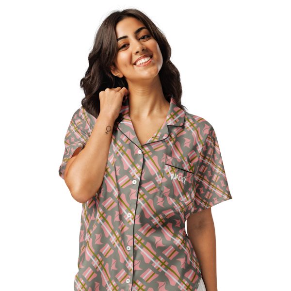 Women’s short sleeve pajama top Qvacky Model 537BF - Image 11