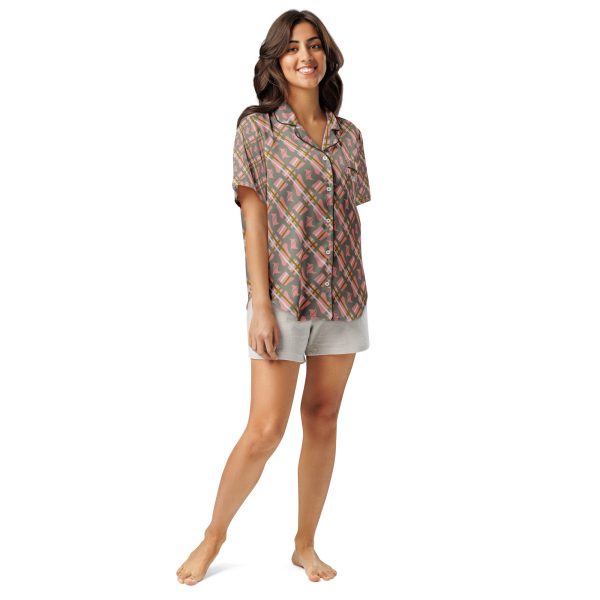 Women’s short sleeve pajama top Qvacky Model 537BF