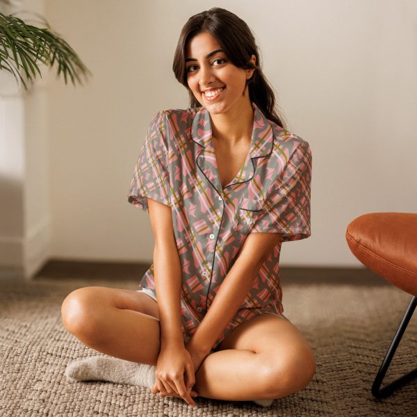 Women’s short sleeve pajama top Qvacky Model 537BF - Image 2