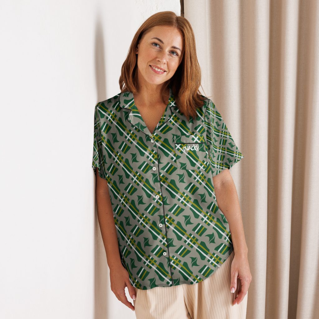 all-over-print-womens-short-sleeve-pajama-top-black-left-front-67c6cbf1bdd1f