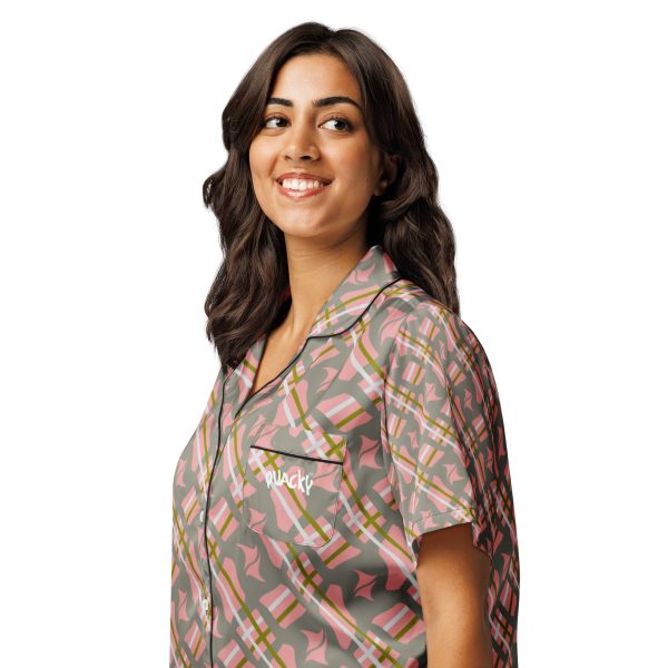 Women’s short sleeve pajama top Qvacky Model 537BF - Image 10