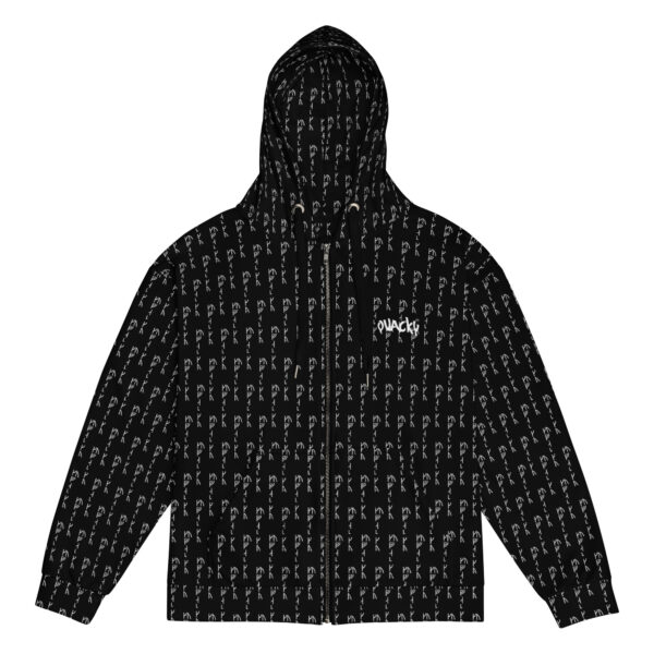 Unisex zip hoodie Qvacky Model 550F - Image 7