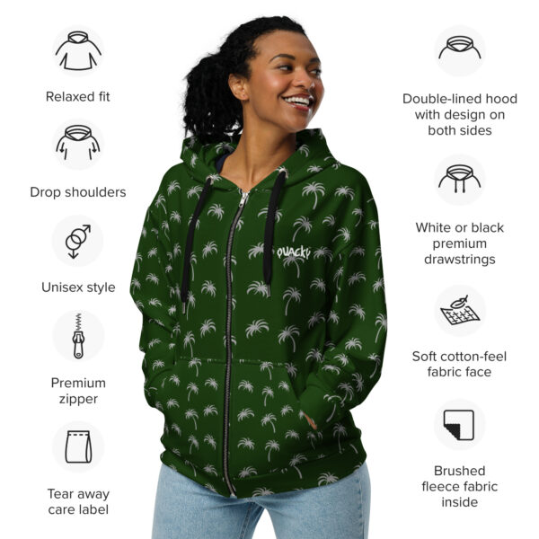 Unisex zip hoodie Qvacky Model 553DF - Image 8