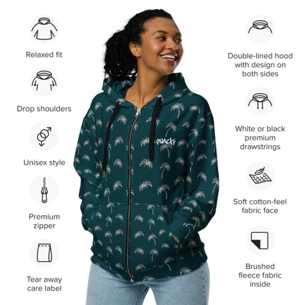 Unisex zip hoodie Qvacky Model 553EF - Image 7
