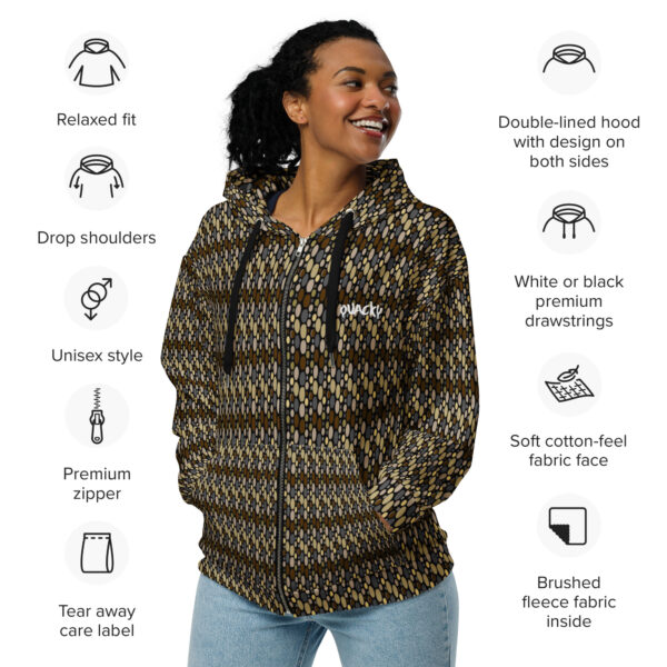 Unisex zip hoodie Qvacky Model 554 - Image 10