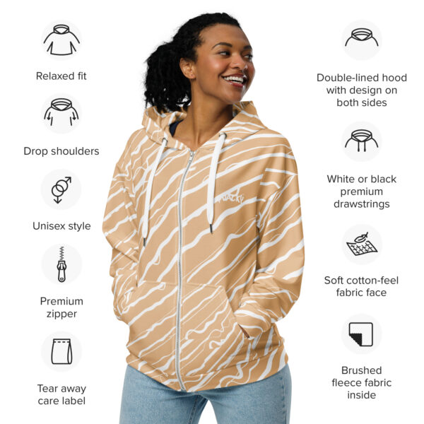 Unisex zip hoodie Qvacky Model 556F - Image 11