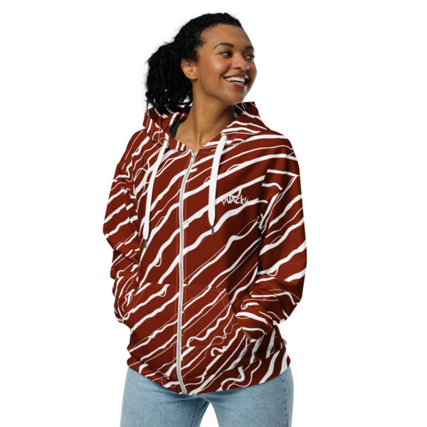 Unisex zip hoodie Qvacky Model 556CF - Image 2