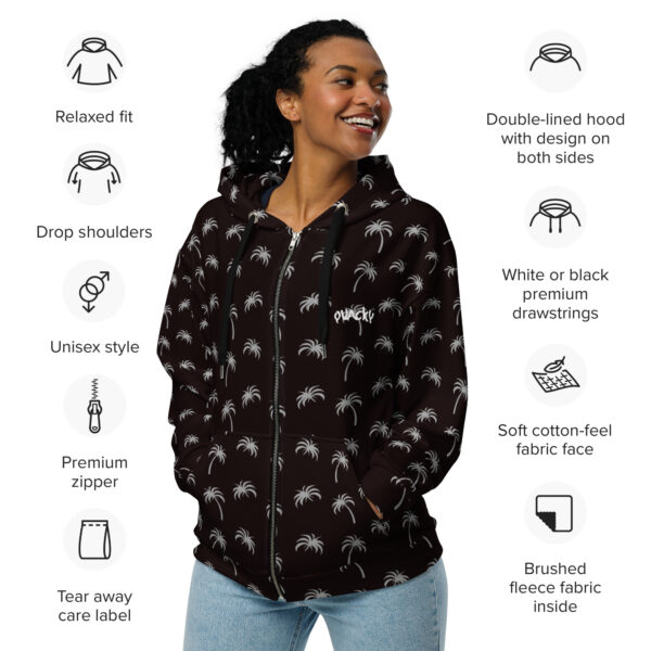 Unisex zip hoodie Qvacky Model 553F - Image 11