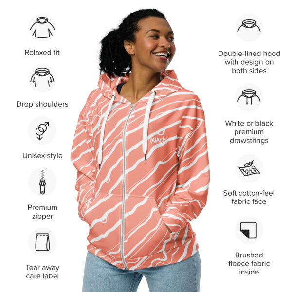 Unisex zip hoodie Qvacky Model 556BF - Image 8